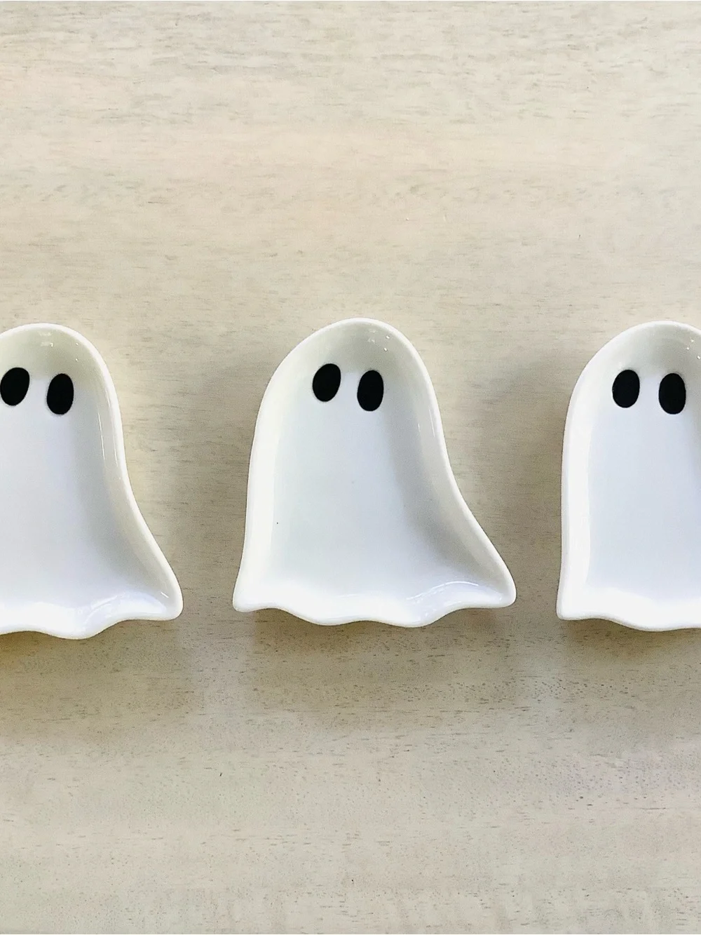 3 Target Bullseye Ghost Mini Trinket Dishes